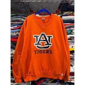 Vintage Russell Athletic Auburn Tigers Sweatshirt Orange XL Mens Crewneck 90s